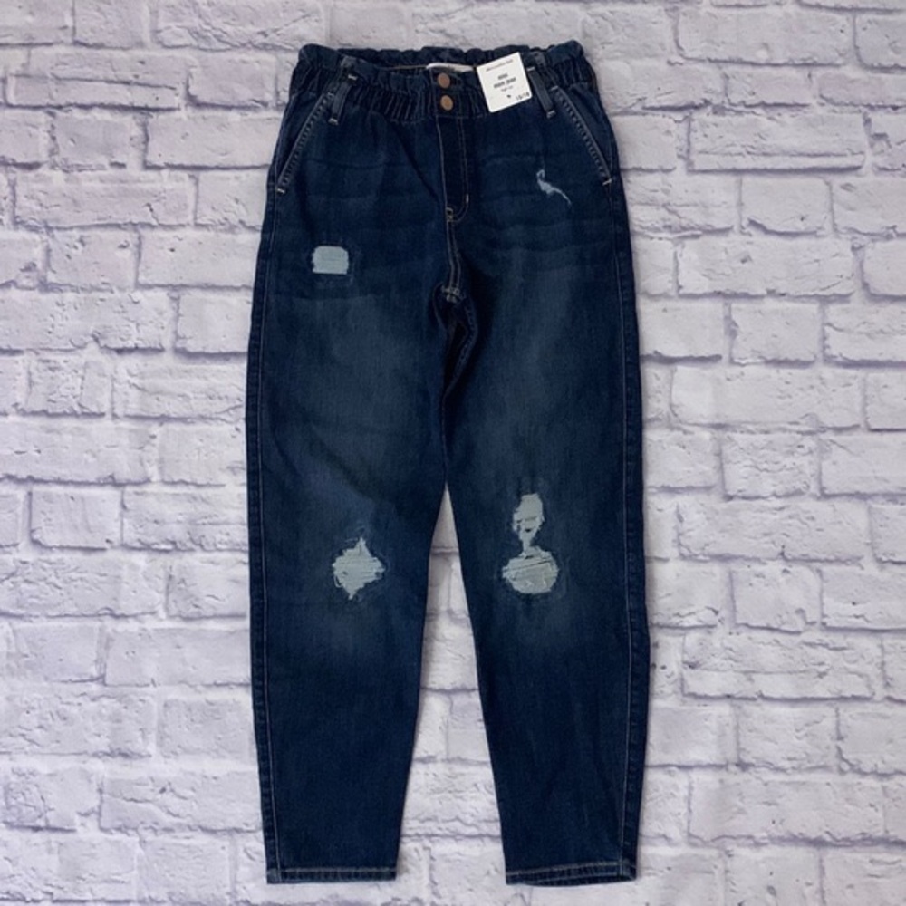 Abercrombie Kids Mini Mom Jean High Rise Paperbag Waist - Girls Size 15/16 NWT
